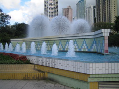 Fountain in Hong Kong Zooligical and Botanical Gardens